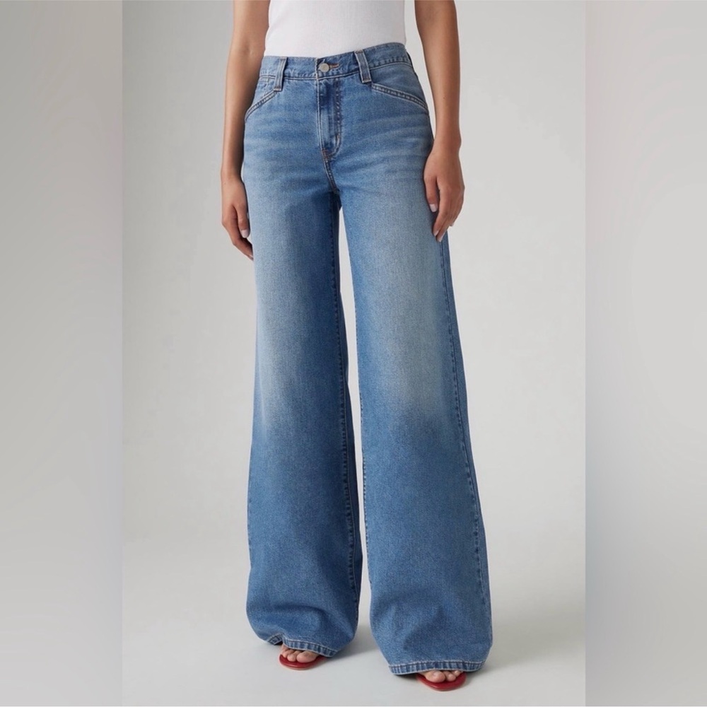 Women's Levi's 94 Baggy Wide Leg Jeans Size 27 - Picture 1 of 7